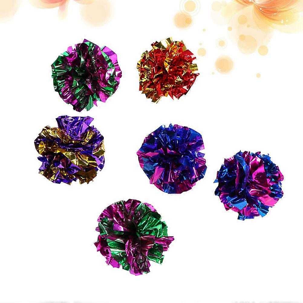 Colorful Crinkle Balls for Cats – 10pcs Interactive Pet Toy to Engage and Calm Kittens – Assorted Colors