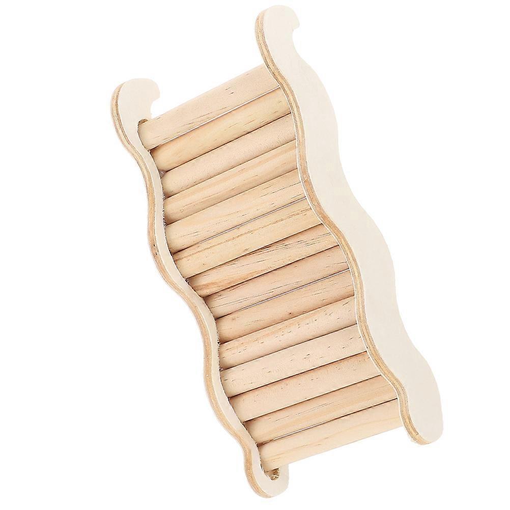 Chinchilla Ladder Toy For Indoor Play With Small Animals 20x10x5cm Wood Climbing 1Pack