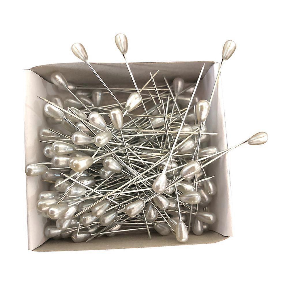 Craft Pearl Locating Pins For Sewing Tools In White Color With Teardrop Shape For Marking 288Pcs