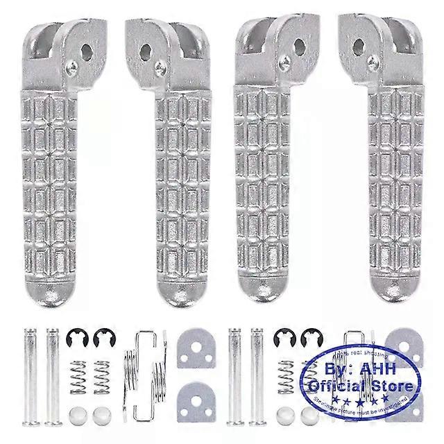 1Pair Aluminum Alloy AntiSkid Black CNC Folding Foot Pegs Pedal Rest Front and Rear Footpegs Footrest Fit For DUCATI 696 1098