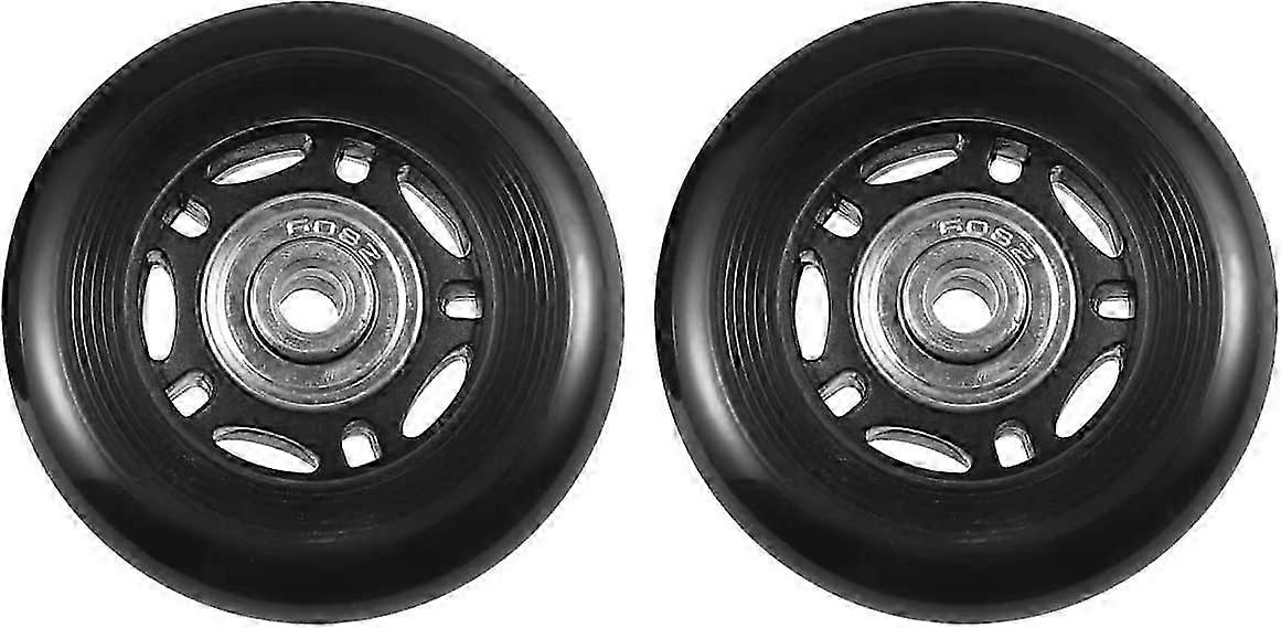 Universal Replacement Luggage Wheels - Durable & Quiet (Black, 2-Pack)
