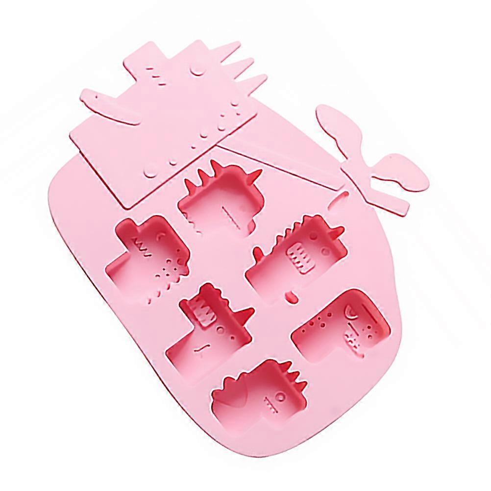 Cavity Pink Silicone Dinosaur Cake Mold Non Stick Baking Tool for Fondant and Biscuits Easy to Clean Reusable Design for Home and Professional Use