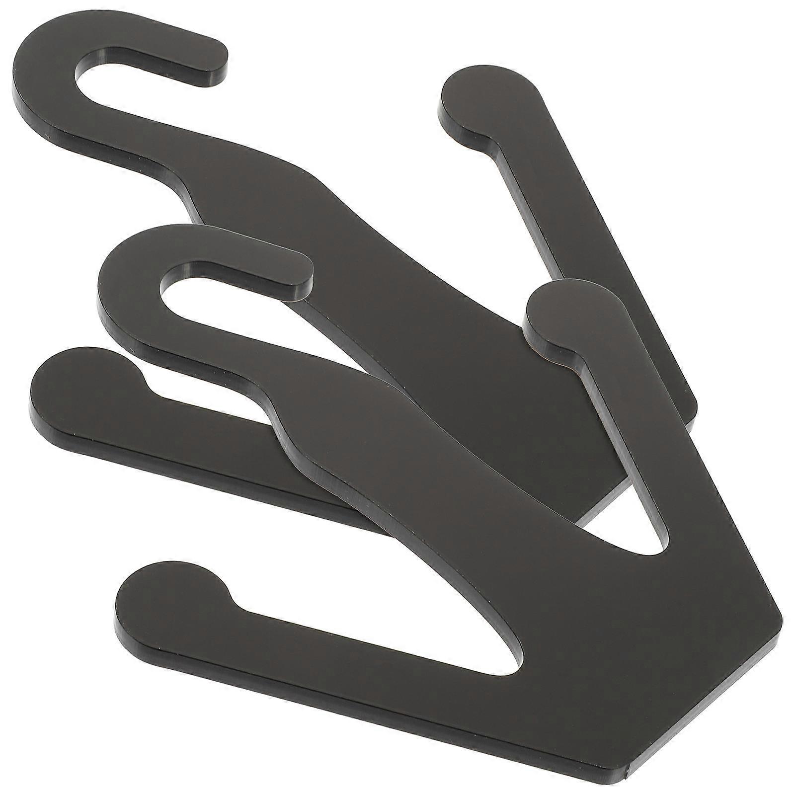 Black Acrylic Shoes Drying Rack 2Pcs Double Hook Organizer Perfect For General Users Indoor Use And Convenient Hanging