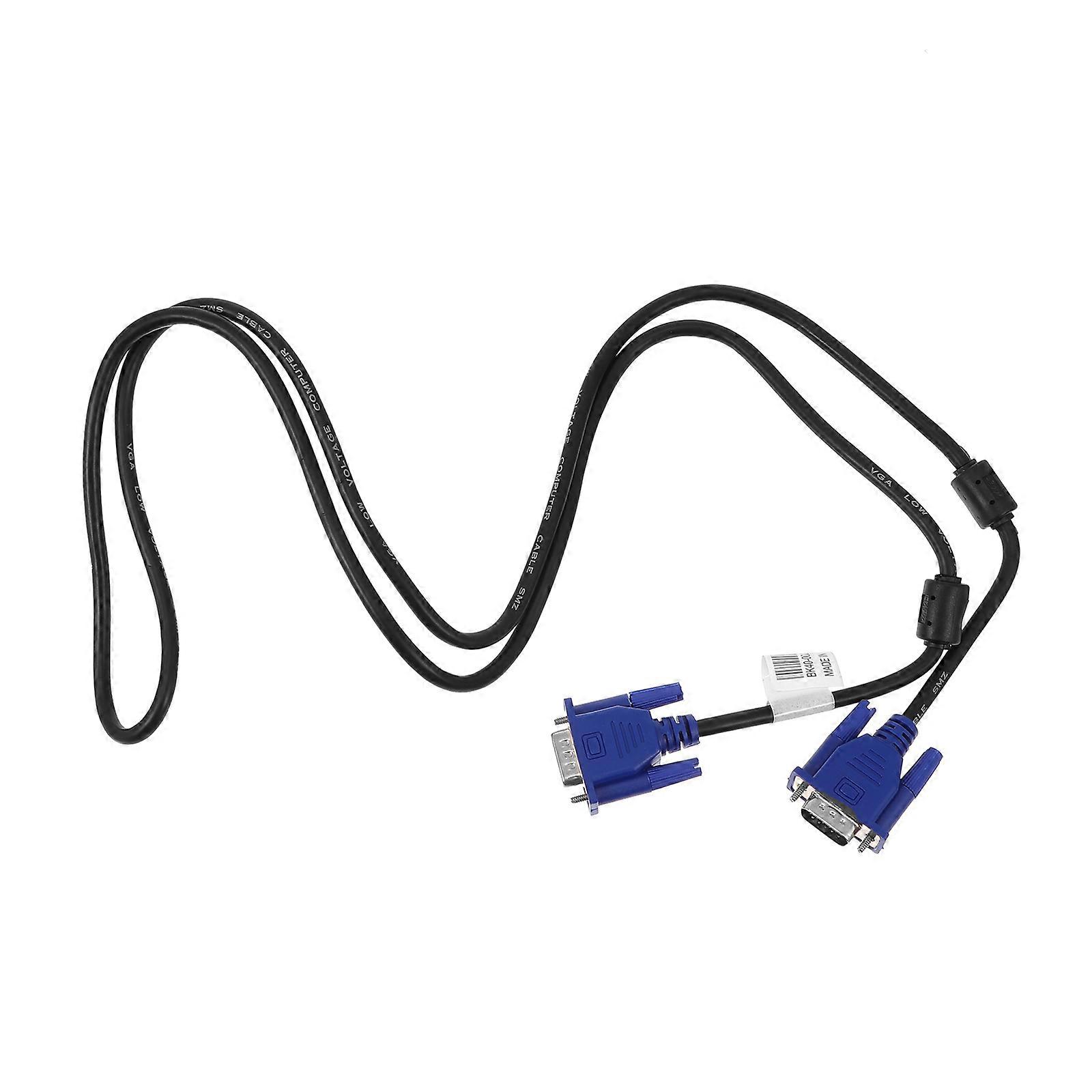 VGA to VGA Cable Male to Male Durable 2pcs for Laptops, Projectors, Monitors Data Transmission Multiple Devices Compatible