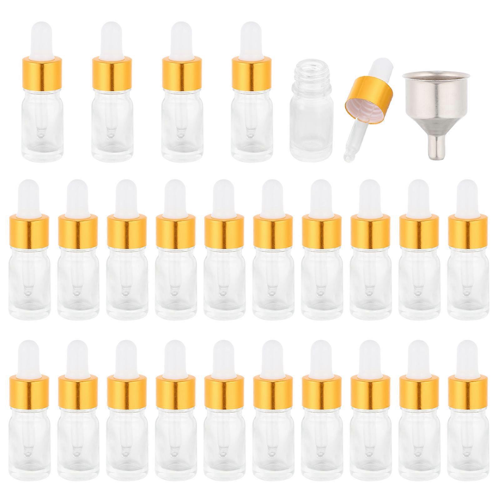 25Pcs Glass Bottles With Dropper For Women Simple And Practical Storage Suitable For Daily Use 7.5X2CM