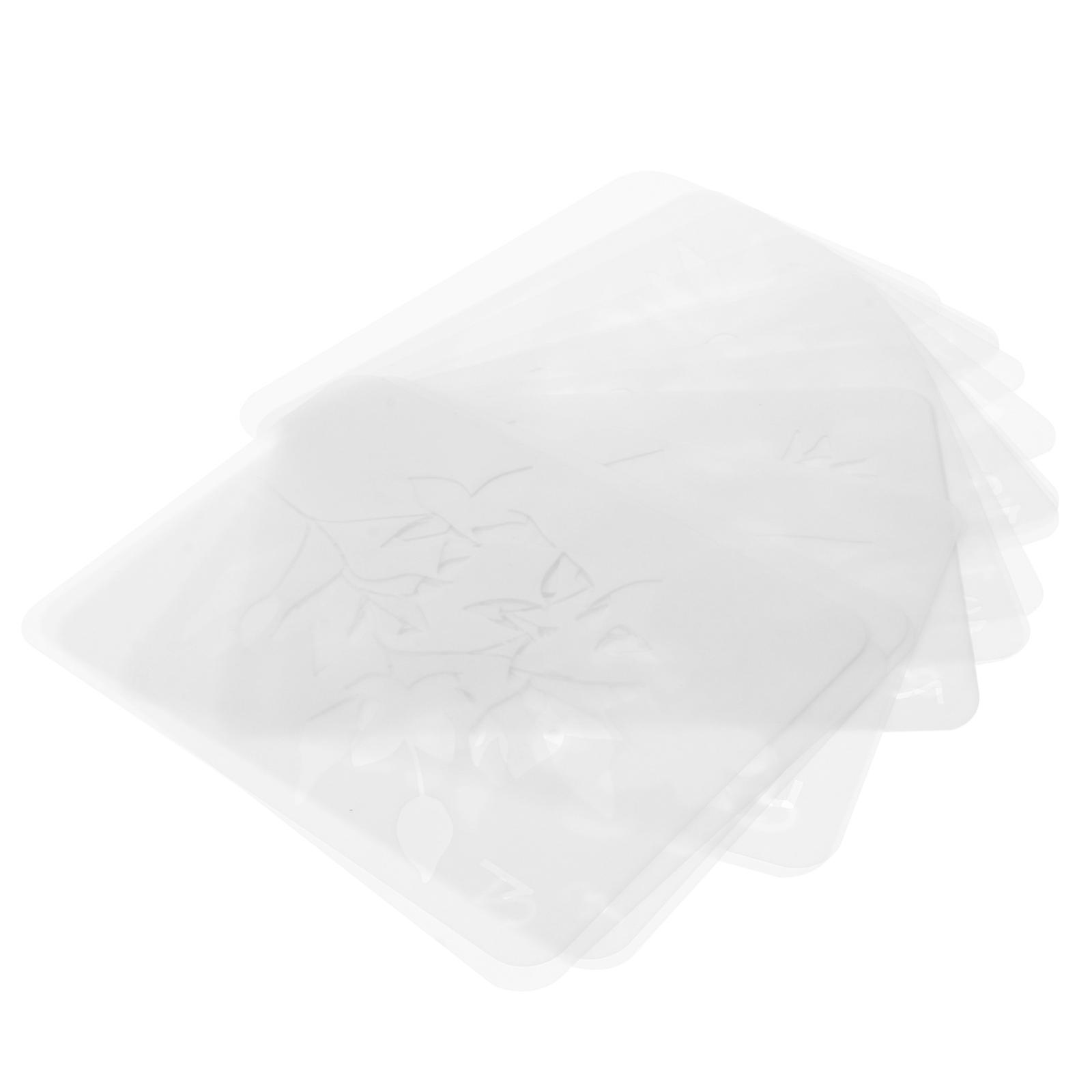 Hollow Stencils 20Pcs DIY Templates For Art Projects And Craft Enthusiasts 17.8X12.8cm White Durable PET Material