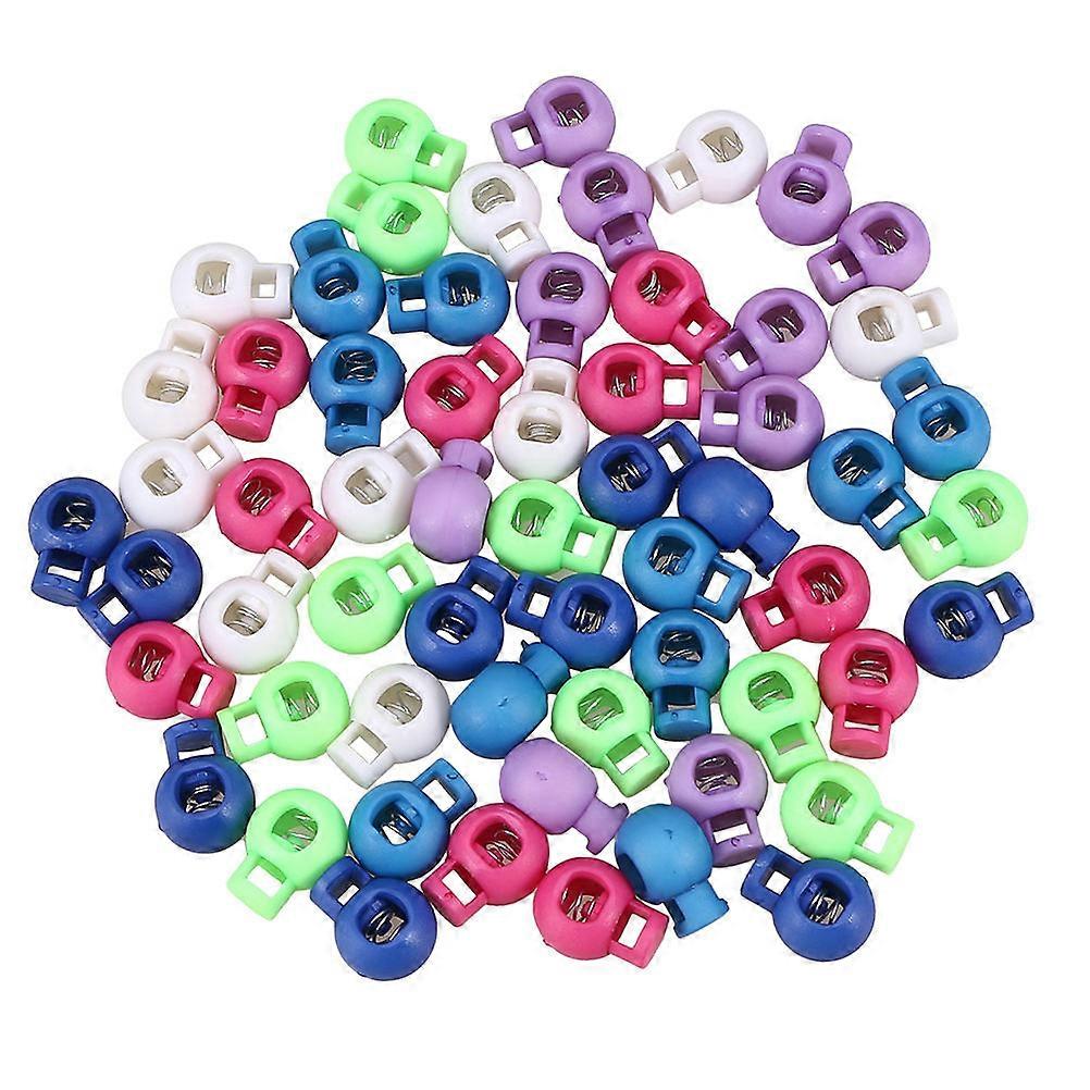 Buckle for Rope Fixed Use Sturdy Plastic Adjustable Buckle Assorted Color 60PCS