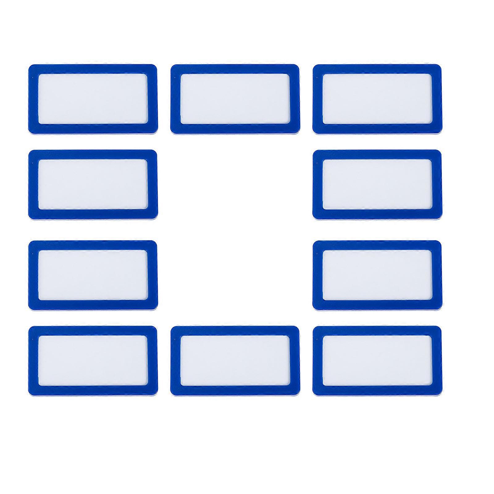 10 Pack Magnetic Label Holders for File Cabinets, Storage Bins, and Whiteboards – Easy Insertion for Organization