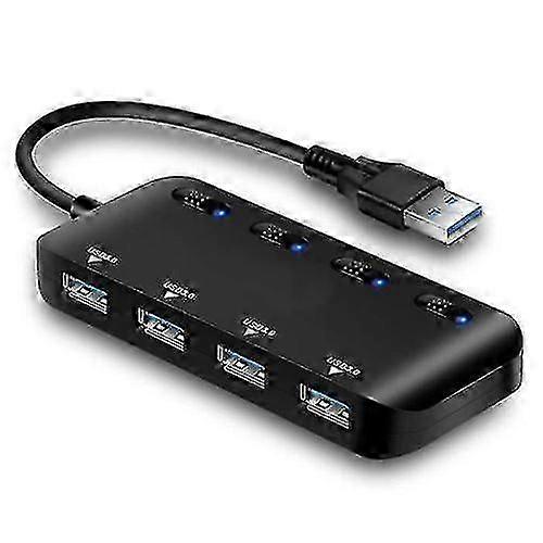 Usb 3.0 Hub Power , Multi 4 Ultra Thin Multiple Usb Ports With Individual Power Switch Leds Hr