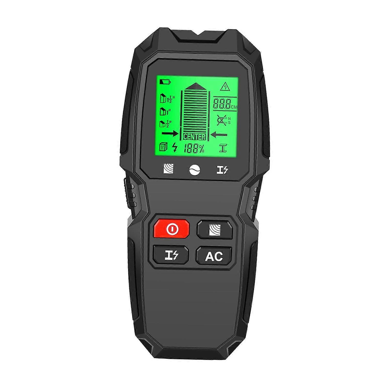Bolt Detector, Multifunction Wall And Beam Finder, Handheld Wire And Metal Pipe Detector, Wood Center And Edge, Black