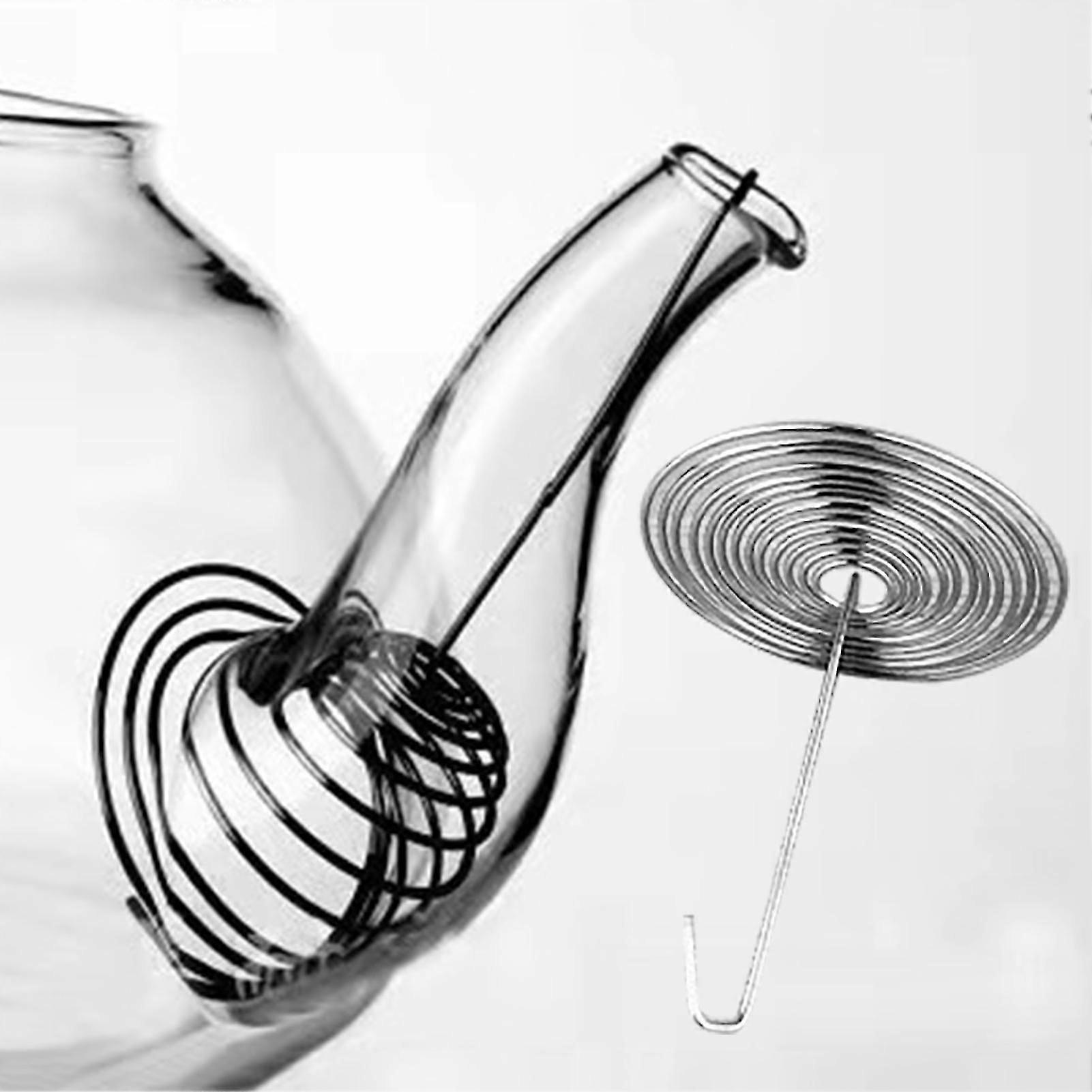 10Pcs Teapot Filter Durable Replacement Kitchen Tool Anti-rust Teapot Nozzle Spring Strainer for Home