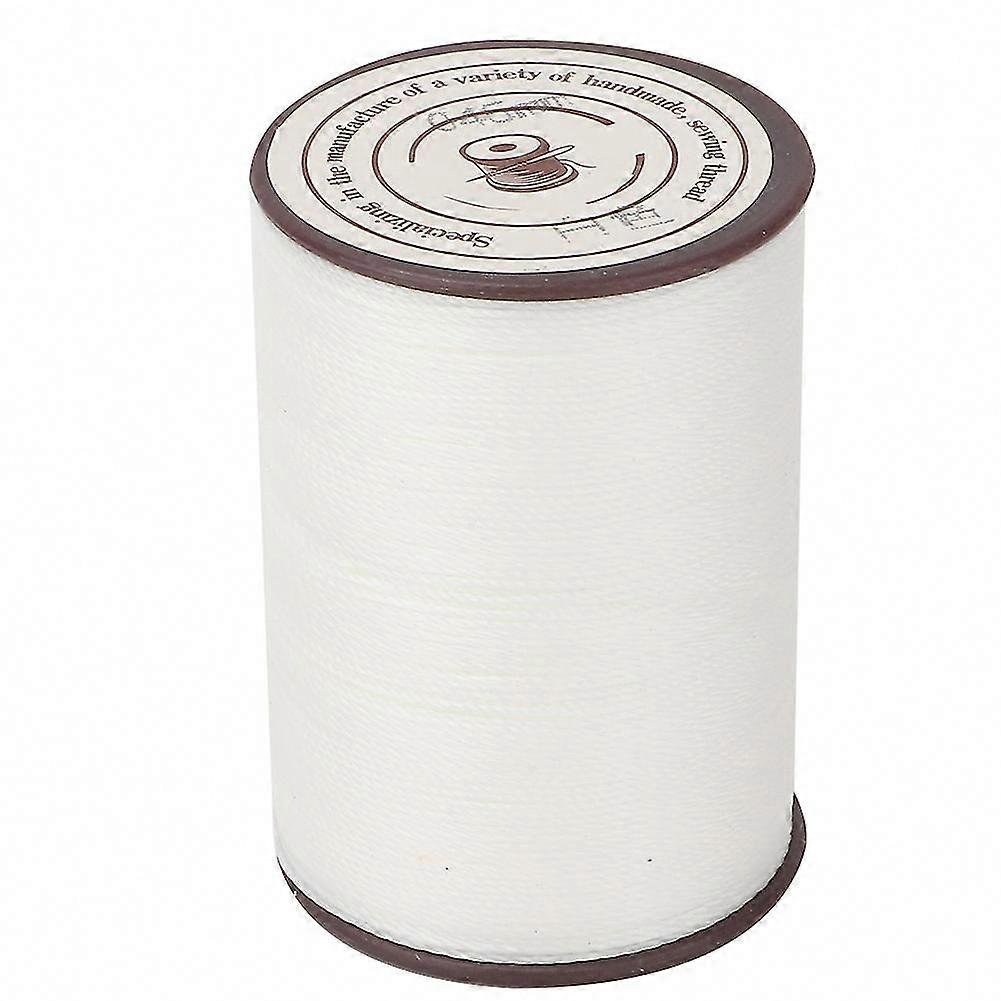 0.45mm Leather Waxed Thread 160m Roll for Hand Sewing & Crafting (White)