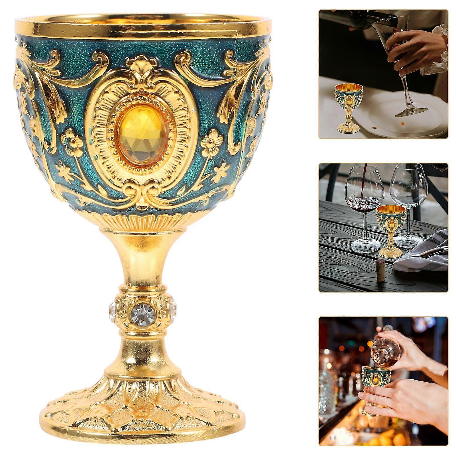 Calice Ancien En Métal, Gobelet Décoratif, Vase Vintage O11cm H175cm