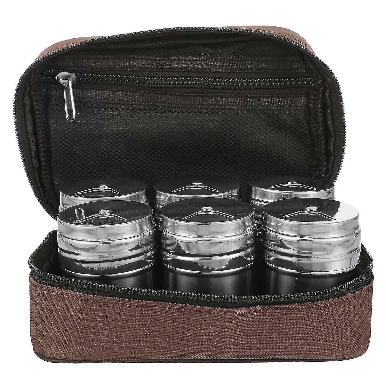1 Set di agitatori per spezie in acciaio inossidabile Dispenser portatile di condimento per barbecue