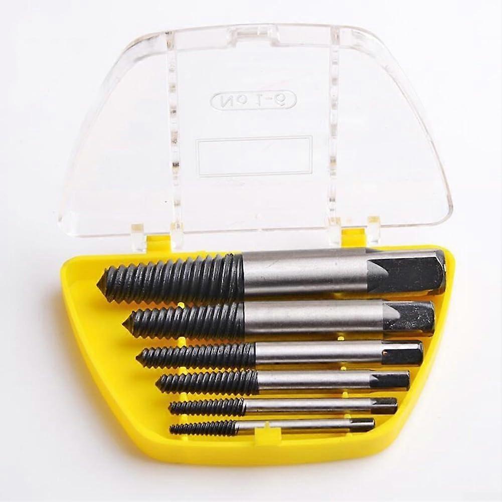 5/6 Piece Damaged Screw Remover Set, Designed for Easy Extraction of Stuck Screws and Broken Bolts from Various Materials (6pcs)