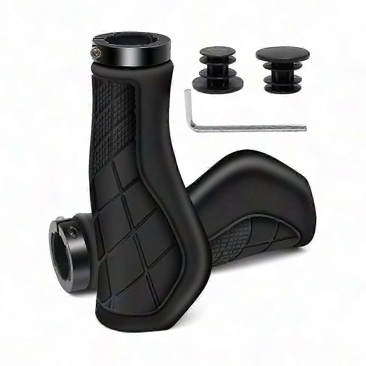 Ergonomic Bicycle Grips for 22.2mm Handlebar - Non-Slip E-Bike Handle Grips