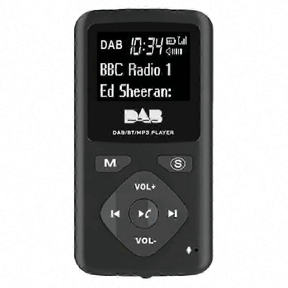 DAB/DAB+ Digital Radio Bluetooth 4.0 Portable Pocket FM Mini Radio Earphone MP3 Player with USB