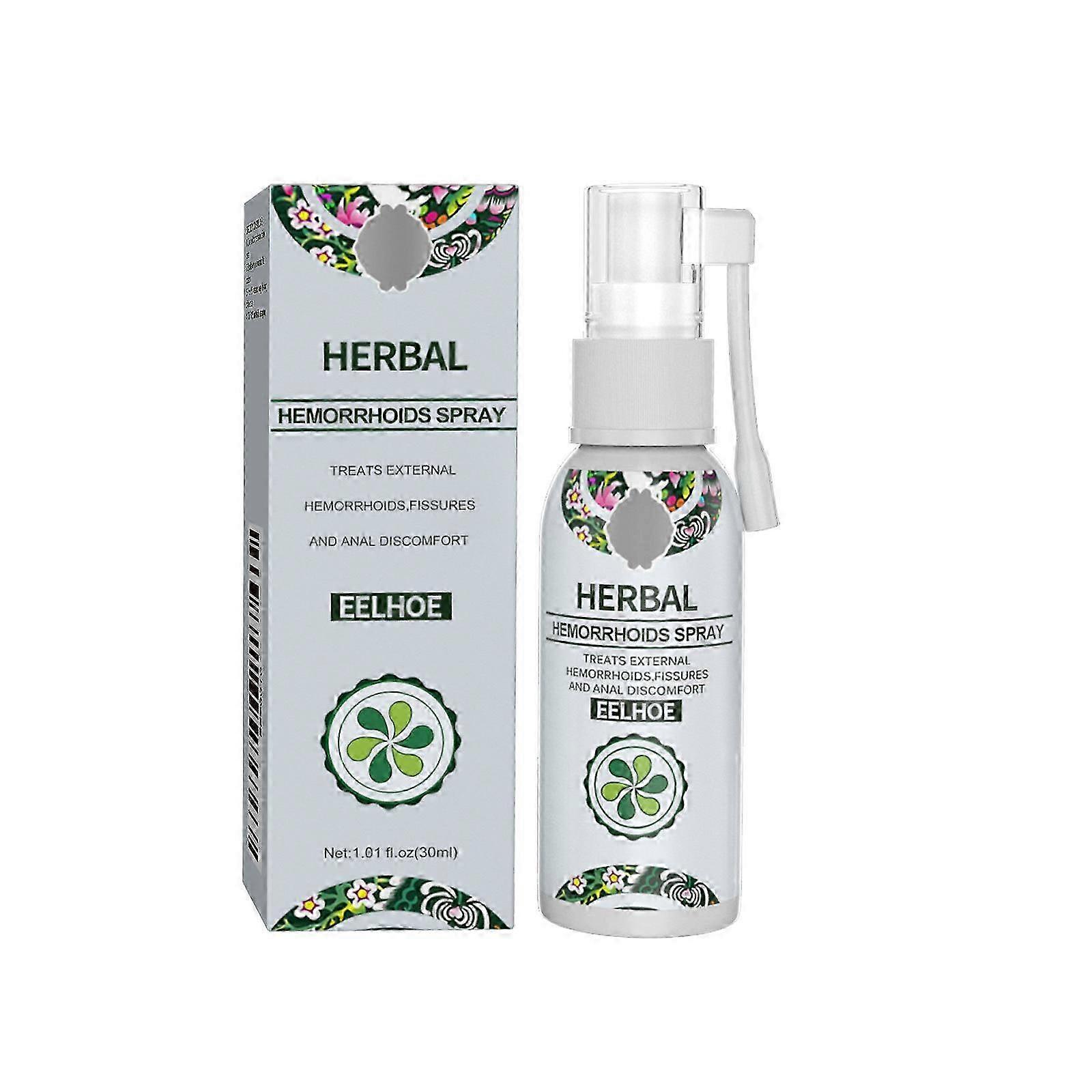 Hemorrhoid Treatment Spray Natural Herbal Essence No Stimulation Spray