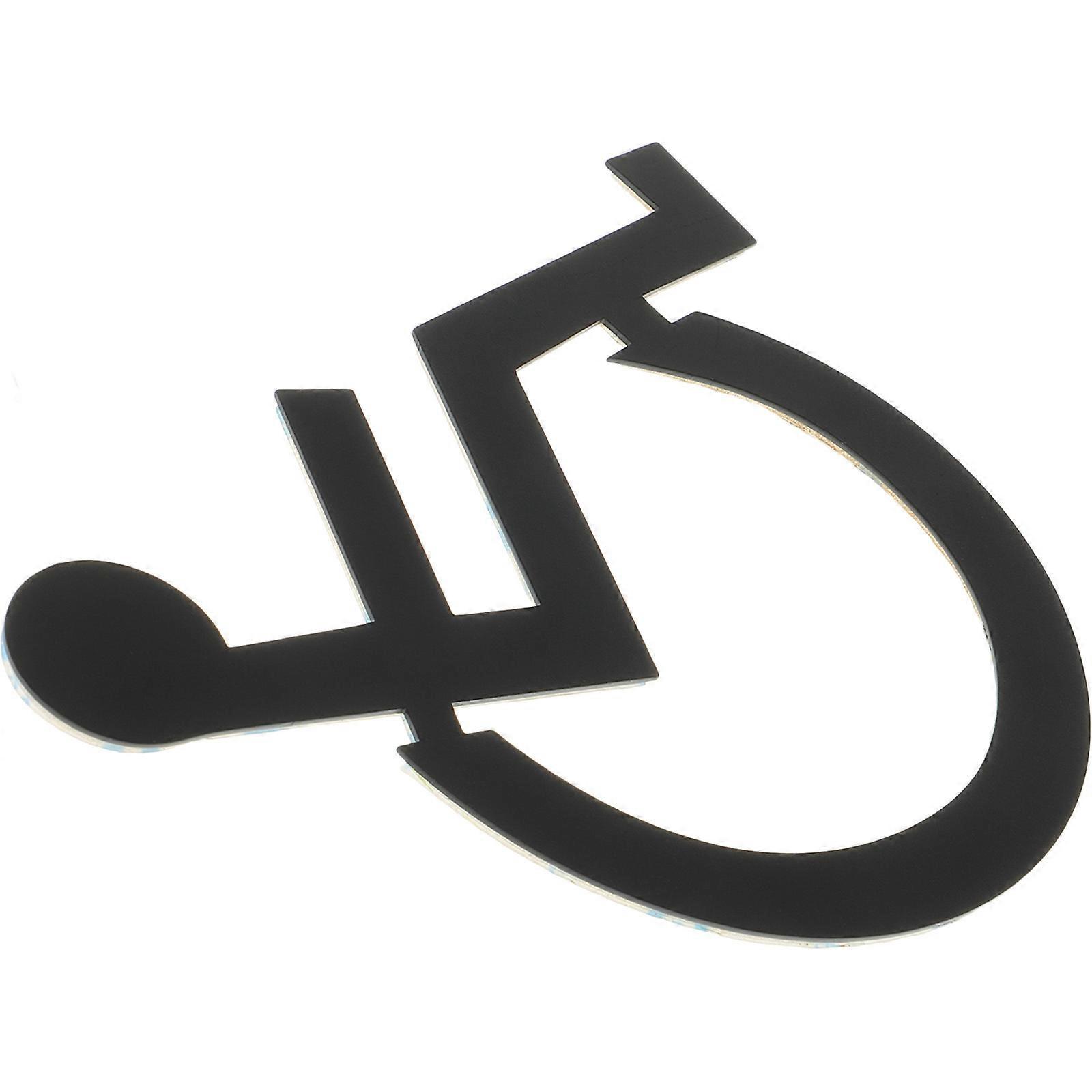 Unisex Wheelchair Accessible Stainless Steel Bathroom Sign for Disabled – Easy Installation Restroom Label for Handicapped Access Identification