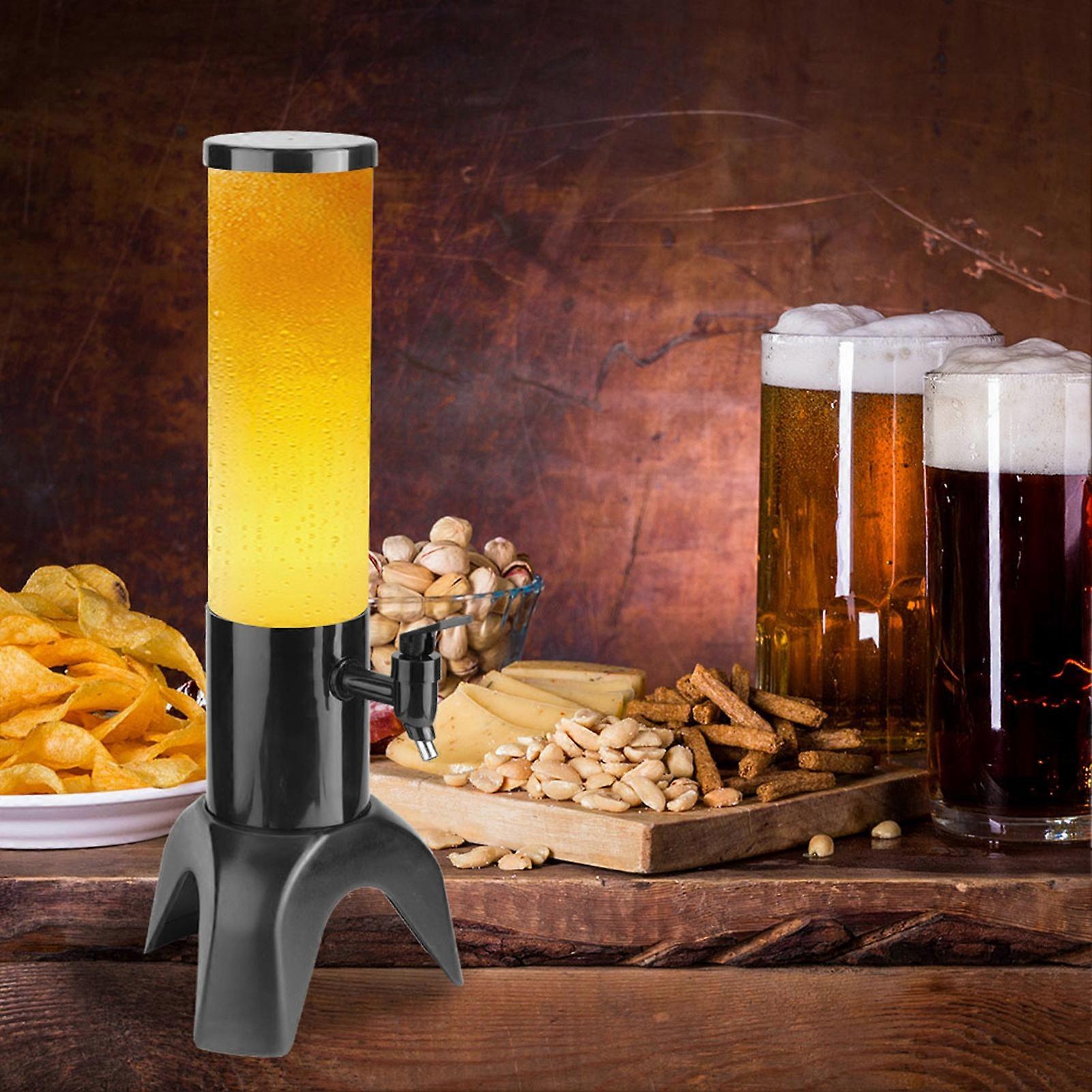 1.5L Clear Three-Legged Beer Tower Dispenser, 50cm Bar Accessory