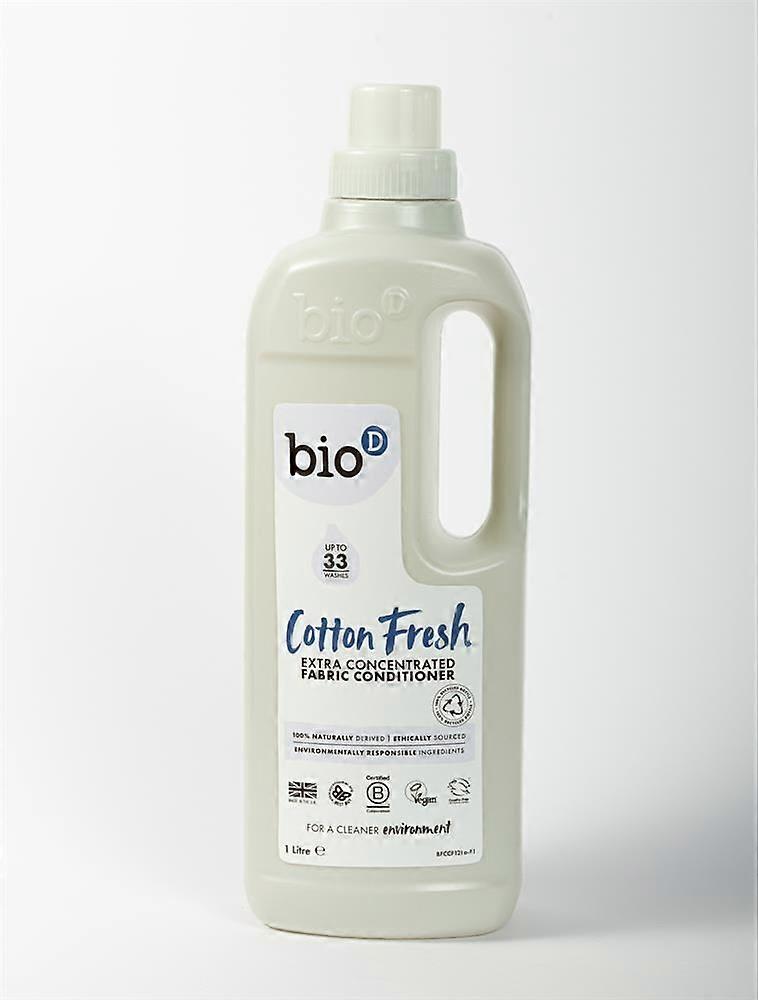 Bio-D Cotton Fresh Fabric Conditioner 1L - 4 Pack