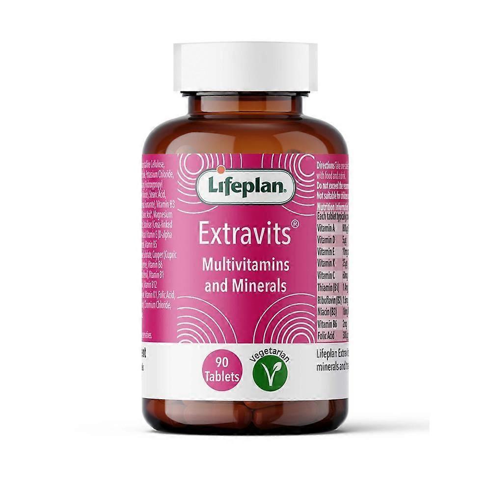 Lifeplan Extravits 90 Tablets - 3 Pack