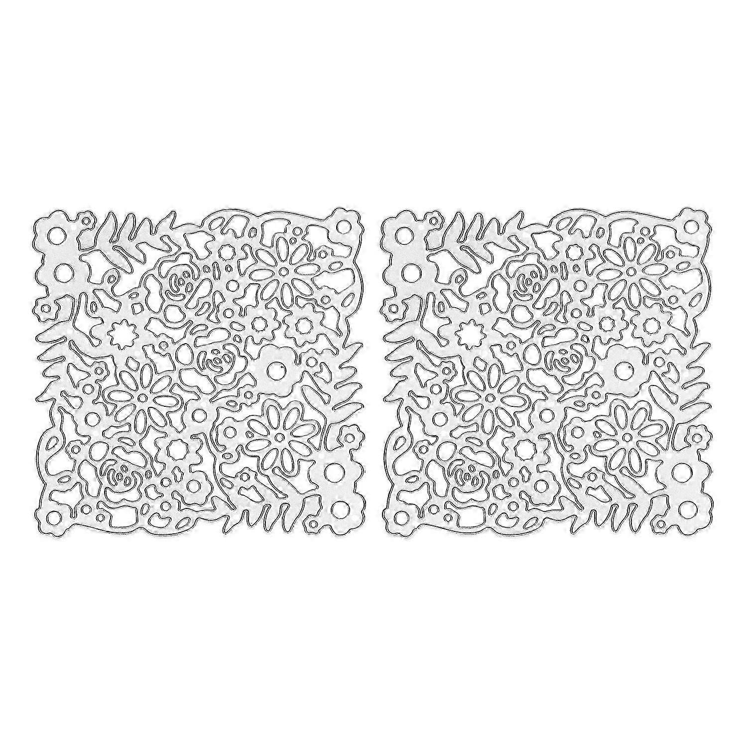 2Pcs Embossing Cutting Die Unique Shape Exquisite Workmanship Strong Durable Die Cutting Machine