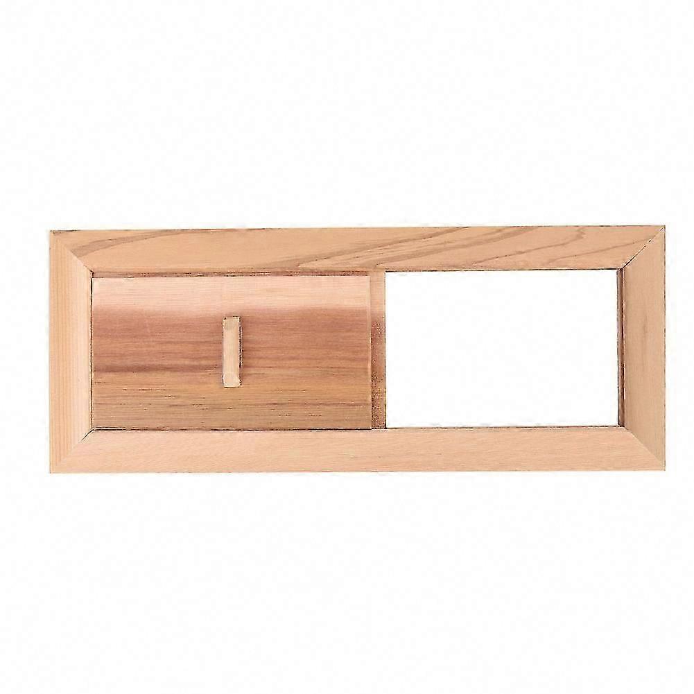 Sauna Air Vent Wooden Cedar Frame Ventilation Panel Durable Adjustable Design Natural Material for Efficient Air Circulation in Sauna Rooms