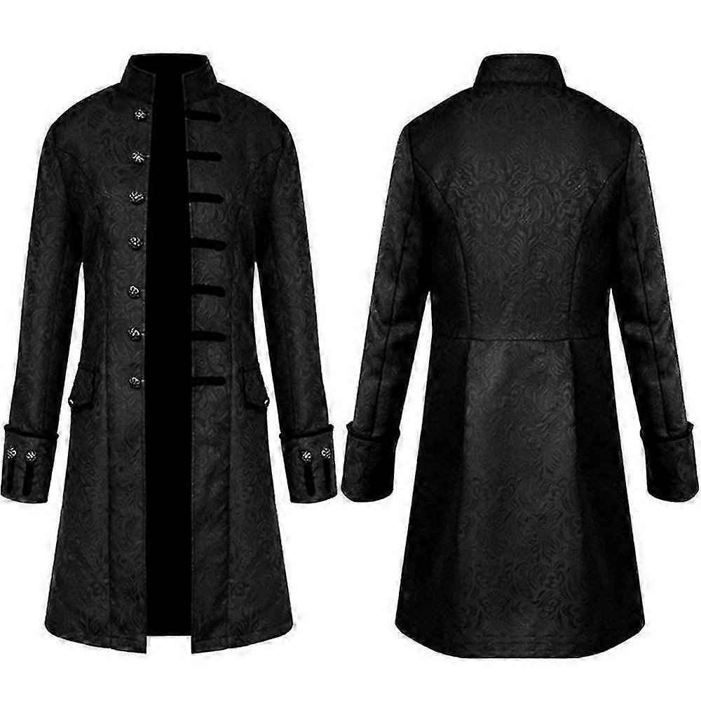 Victorian Gothic Steampunk Tailcoat for Men - Formal Frock Coat Costume