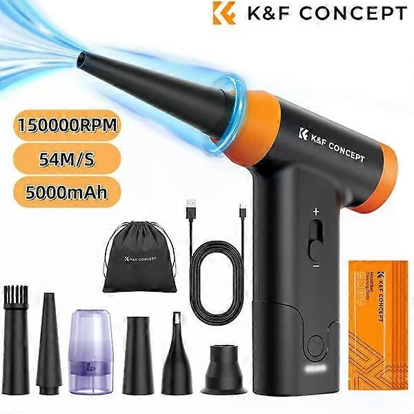 Wireless compressed air blower, 54m/s wind speed, 5000mAh battery