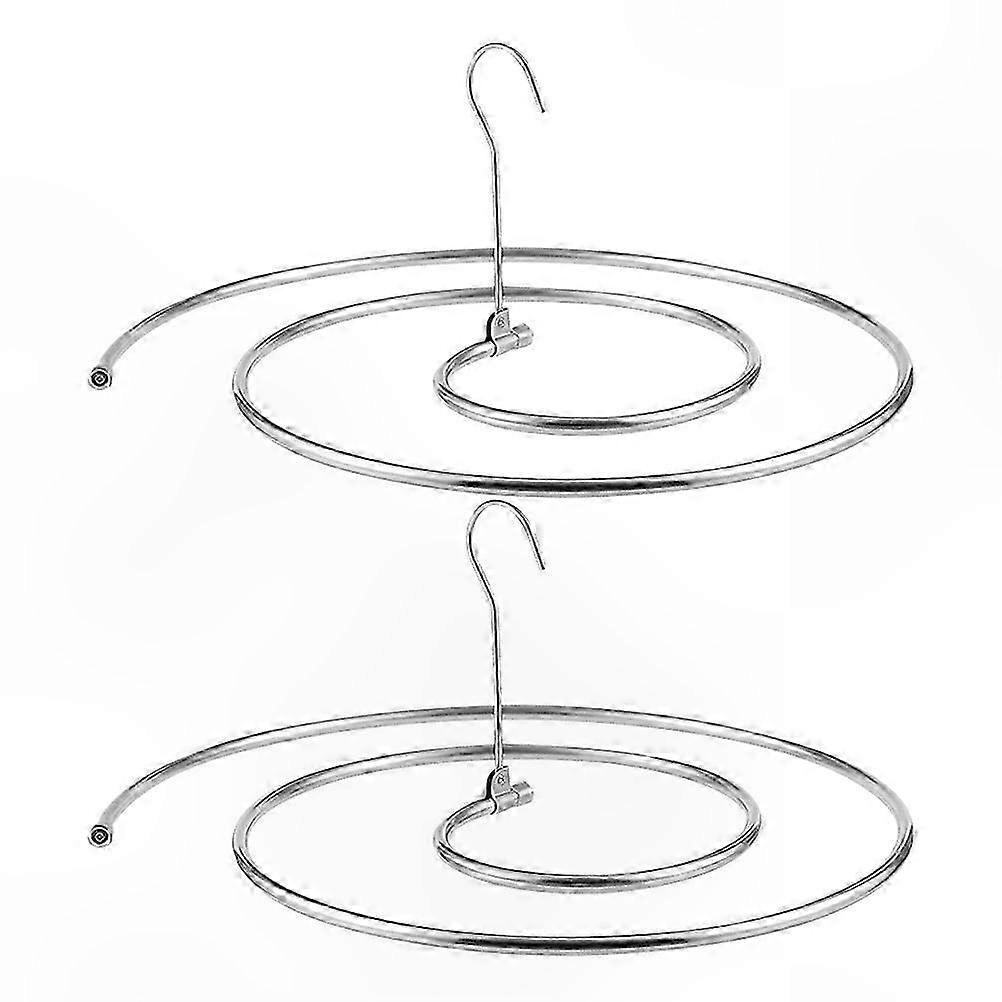 2-Pack Spiral Quilt Rack with Folding Design for Blanket Storage