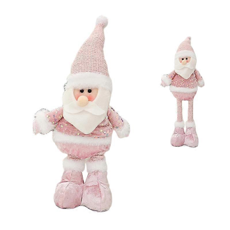 Standing and stretchable plush toys in the image of old men, snowmen and reindeer, great for creating a festive atmosphere