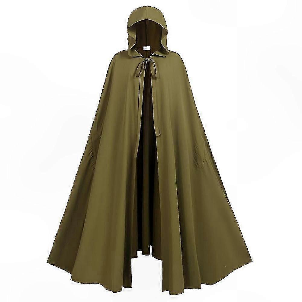 Medieval Knight Cloak Inspired Cape for Cosplay Costume, Halloween Role Play Accessory, One Size, Multiple Colors Available
