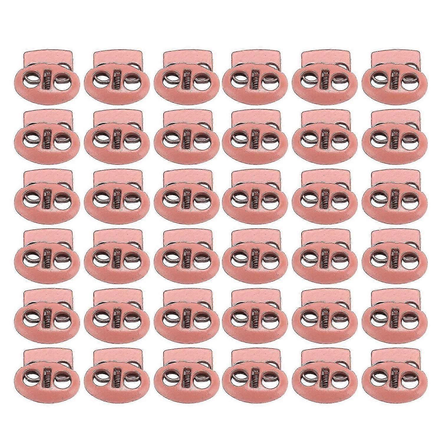 2025 Latest Model 30Pcs Metal Cord Locks Double Hole Zinc Alloy Durable Light