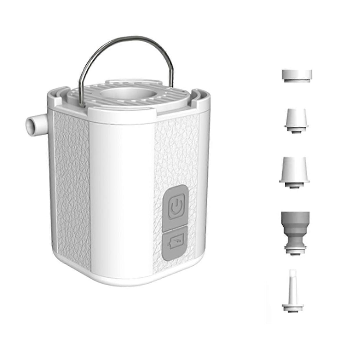 Electric Air Pump with 3 Level Camping Light White