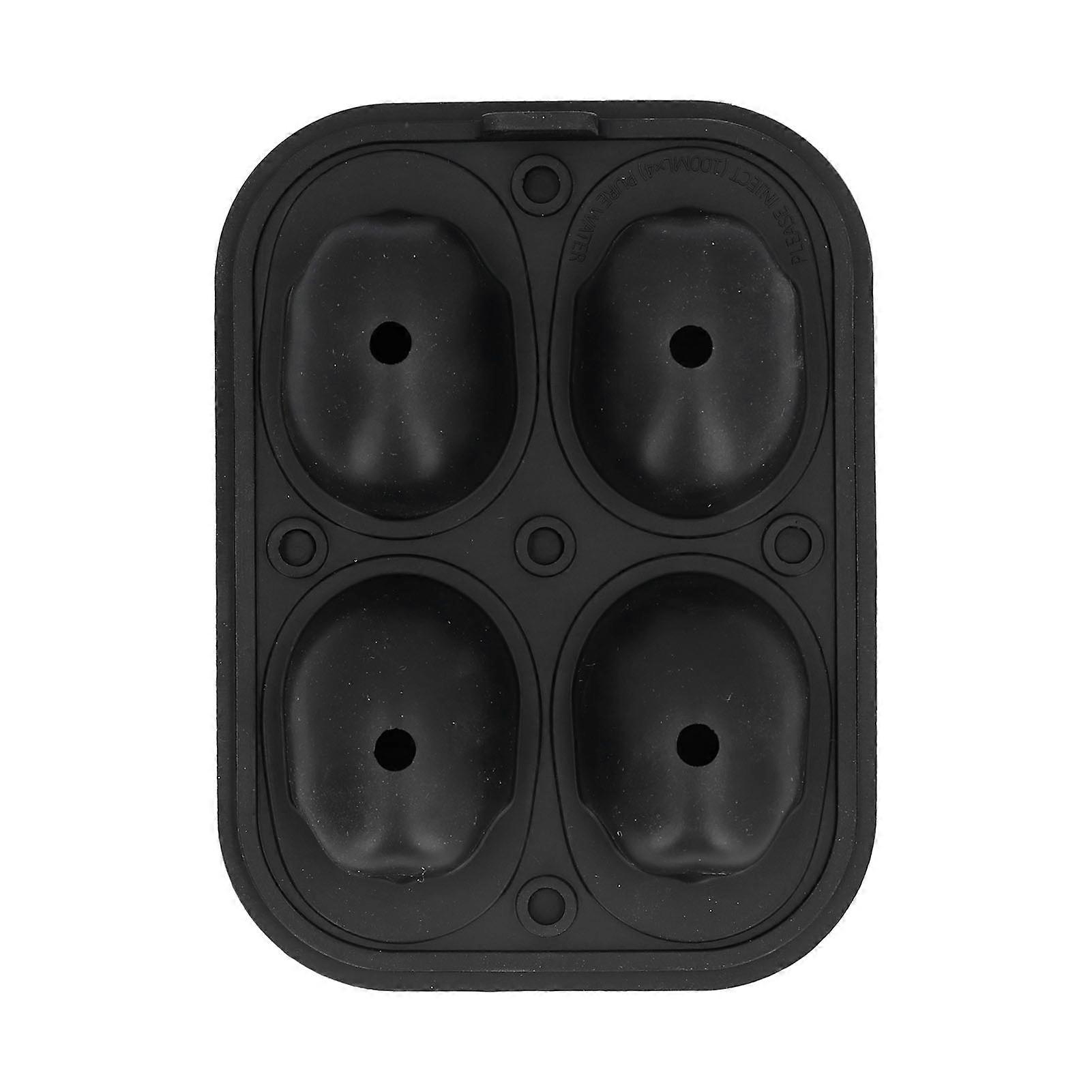 4 Hole Silicone Ice Cubes Maker Tray Silicone Ice Ball Making Mold Kichen Accessories