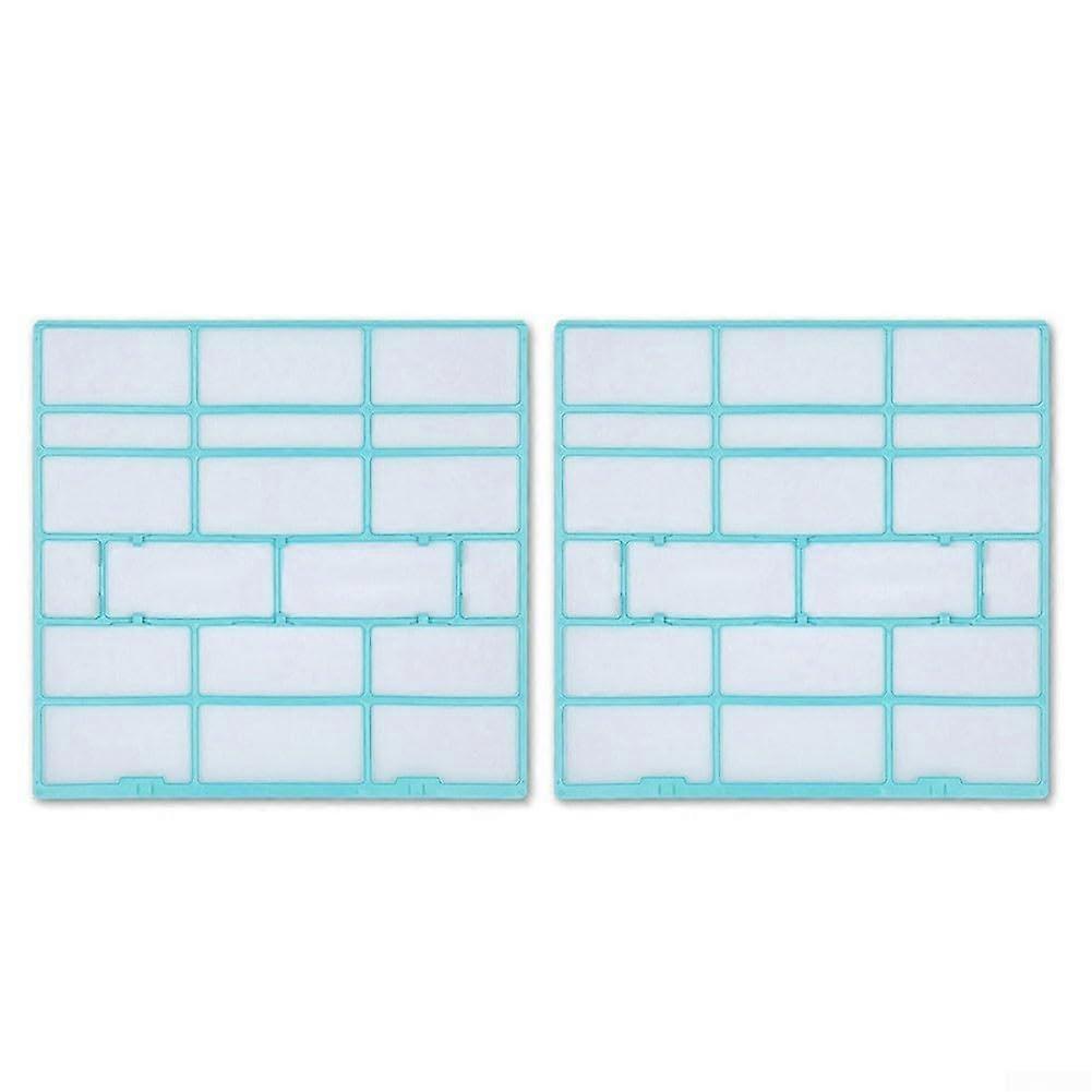 Air Conditioner Dust Screen Filter Accessories Set Of 2 For Indoor Hanging Units Dustproof Plastic Mesh Covers 30x29 Cm