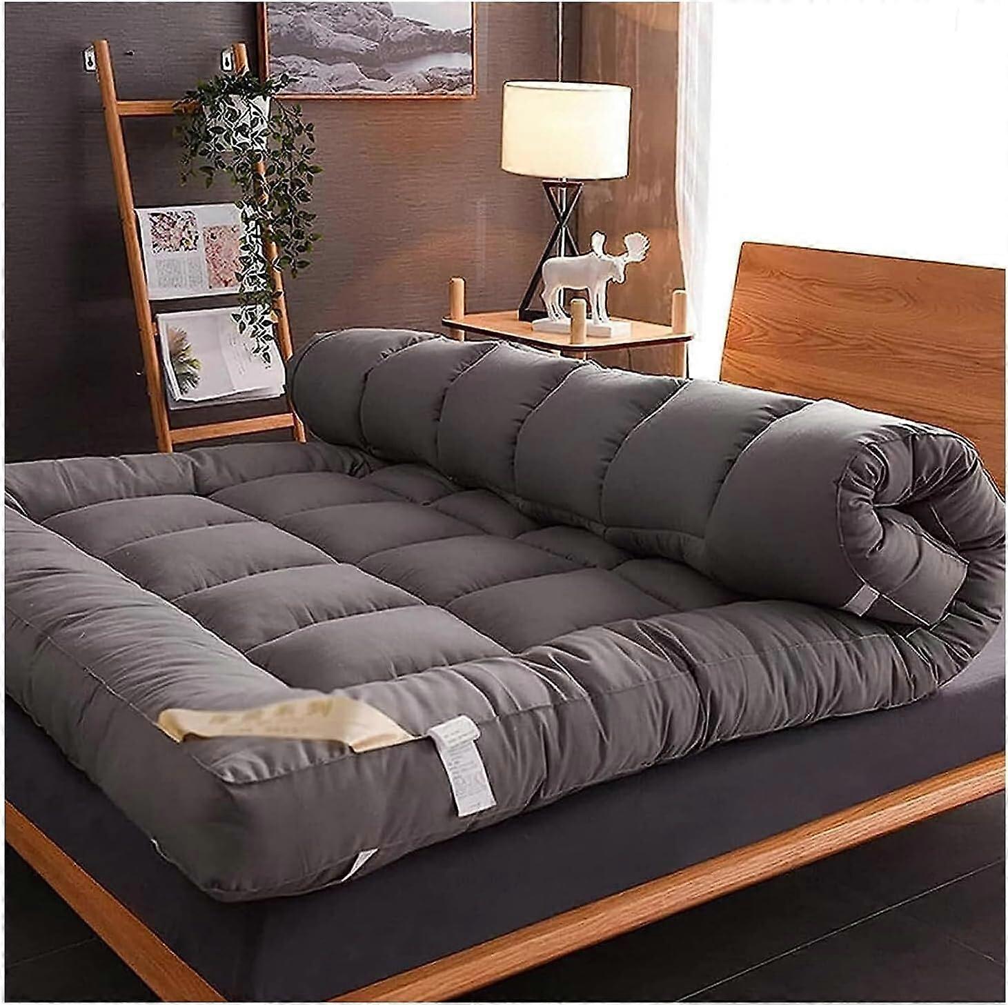 Japanese Thicken Foldable Futon Mattress For Home Dormitory, Single Folding Floor Mattress, 135x200 CM, One Color