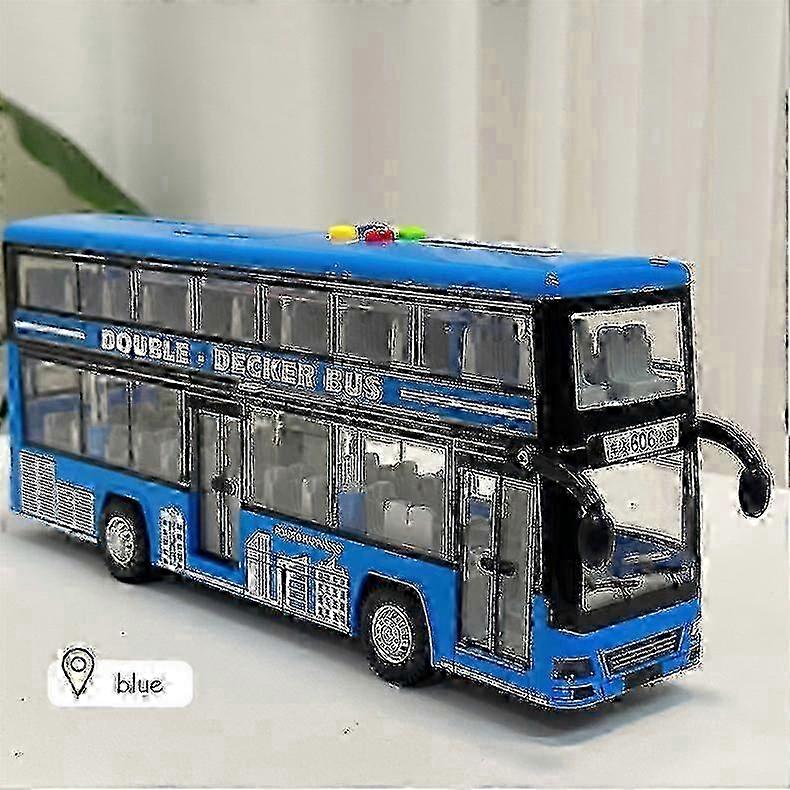 Children's bus toy large open door bus model simulation can tell stories sound and light large bus toy