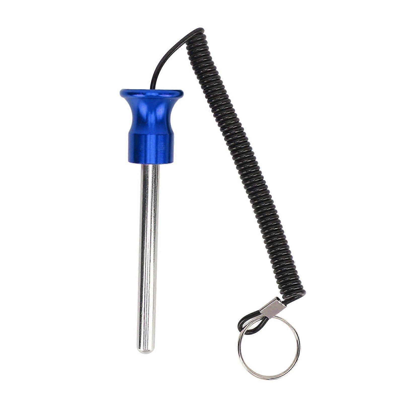 Gym Weight Stack Pin with Lanyard Enhanced Security Selector Lock Pin Gym Accessory for Workout Fitness Exercise Blue 10mm 105mm