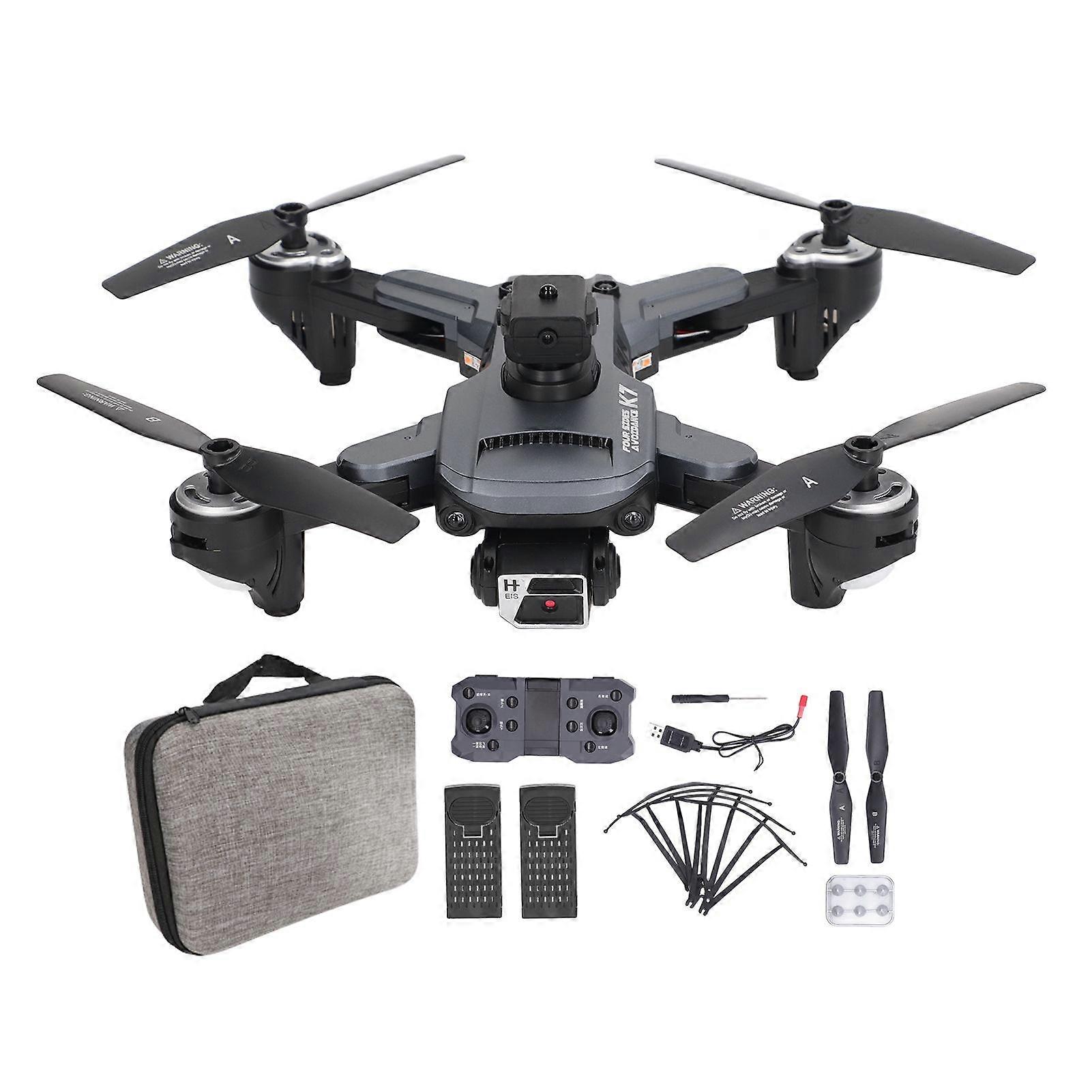 K7 Remote Control Drone Electric Adjustment 4K Camera RC Quadcopter Aerial Photography RC Plane with Optical Flow Position Dual Batteries