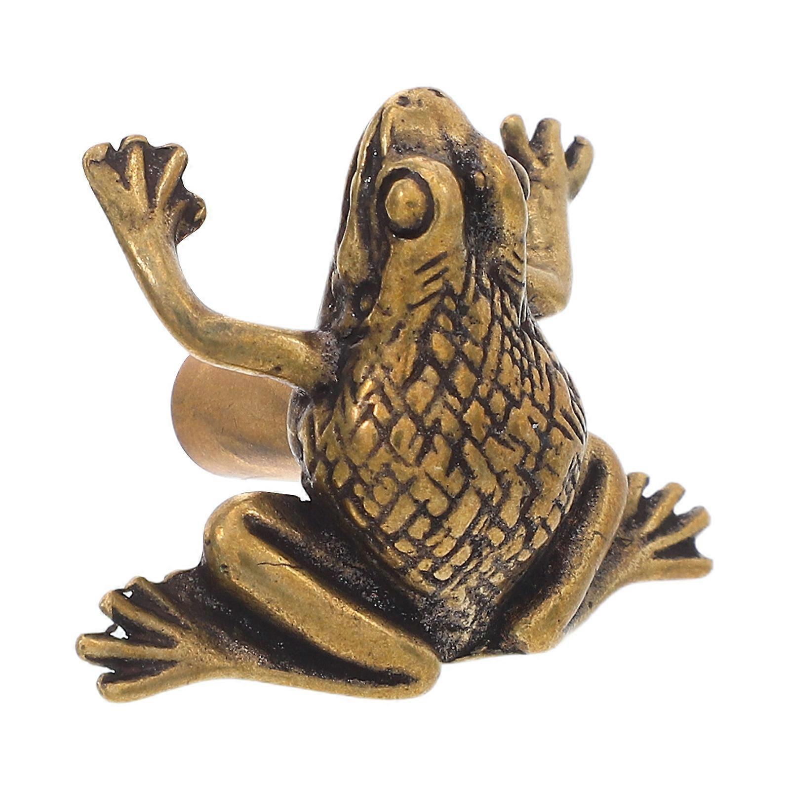 Chinese Wealth Brass Frog Door Knobs for Home Animal Cabinet Pulls