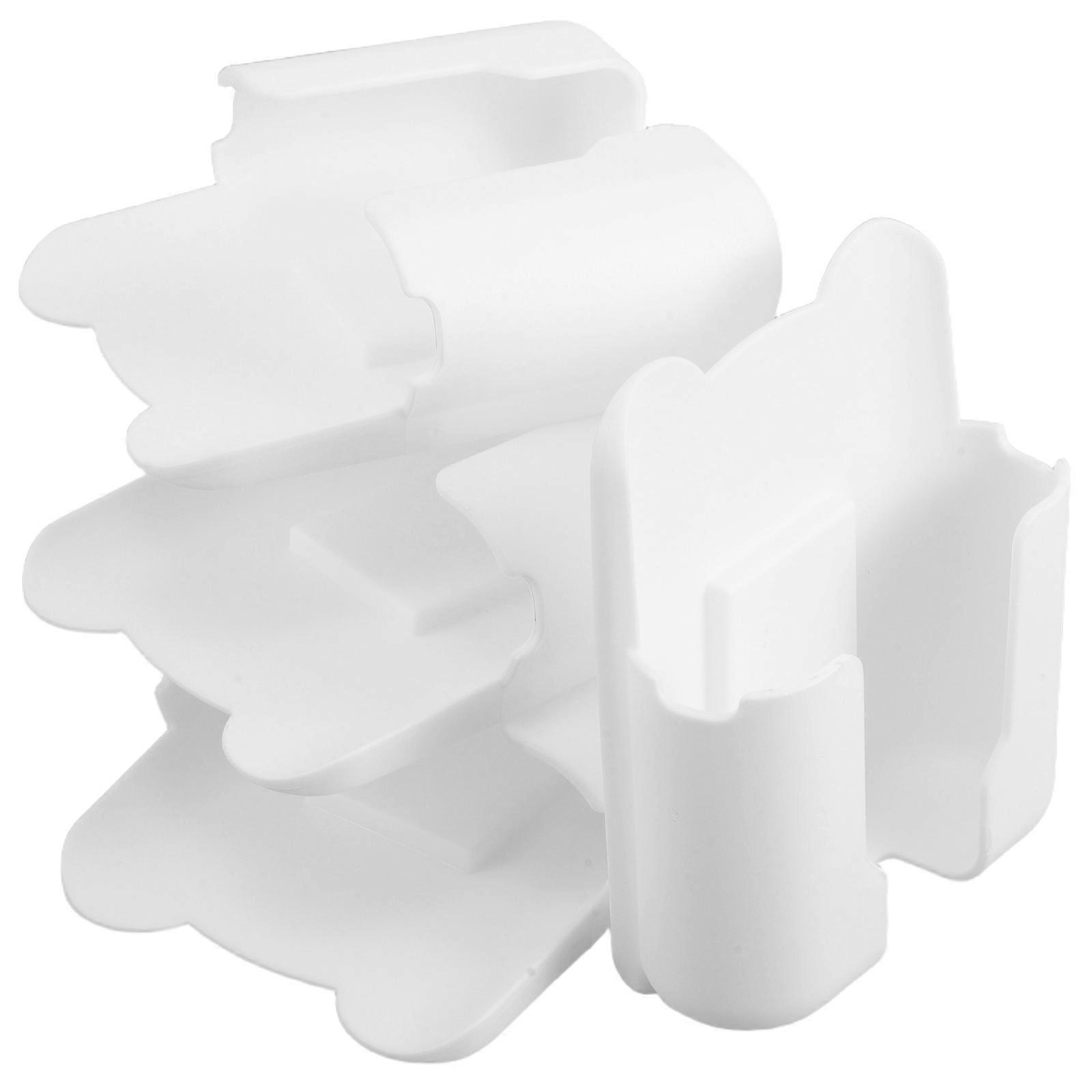 Remote Control Wall Mount Plastic Holder for Storage 4Pcs Self-Adhesive