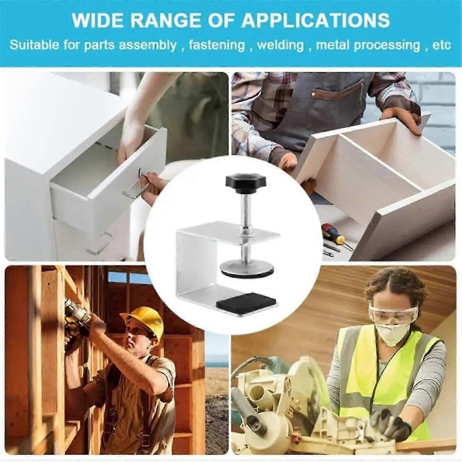 C Clamp Cabinet Hardware Jig Drawer Fixing Clip for Install Door Drawer Flexible Woodworking Tools