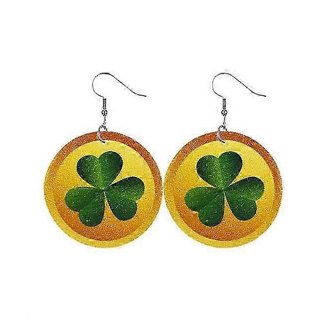 Saint Patrick's Day Green Drop Earrings