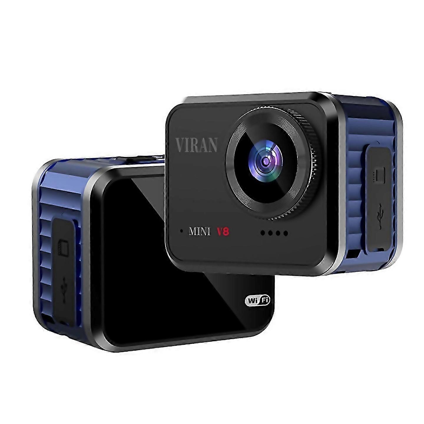 For Mini 4k60fps 16mp Wifi 14510m Body Helmet Recording Camera Blue