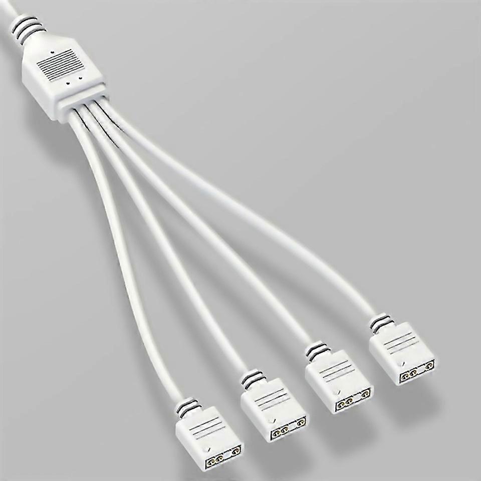 For 5v 3pin Extension Cable For Computer 1 Point 2 Hub Splitter White