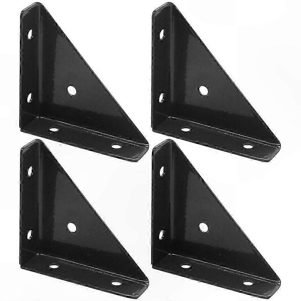 4-Pack Heavy Duty Triangular Corner Braces for Joint Support Angle Brackets