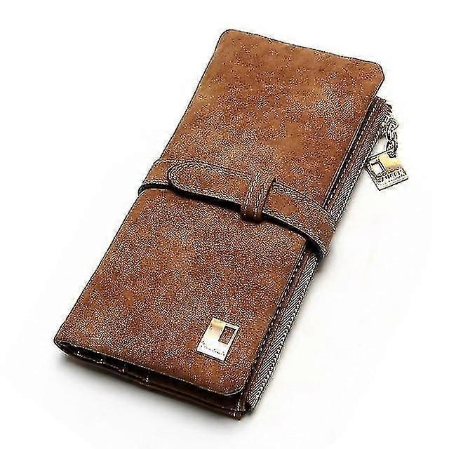 Long Design Pu Leather Drawstring Two Fold Wallet