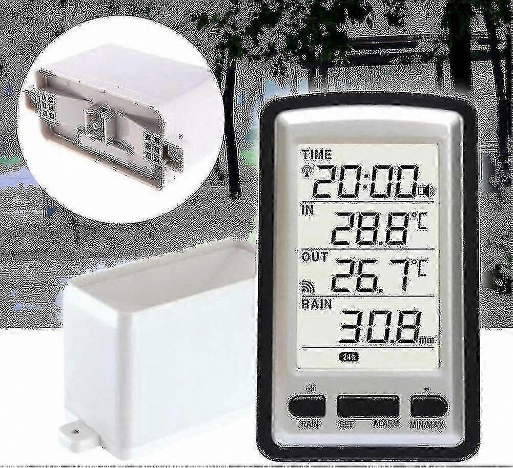 Wireless Digital Rain Gauge with Thermometer and Humidity Monitor